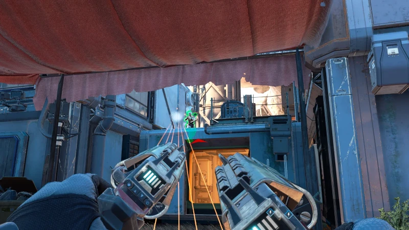 Apex Legends cheat box ESP and distance markers on enemies through cover